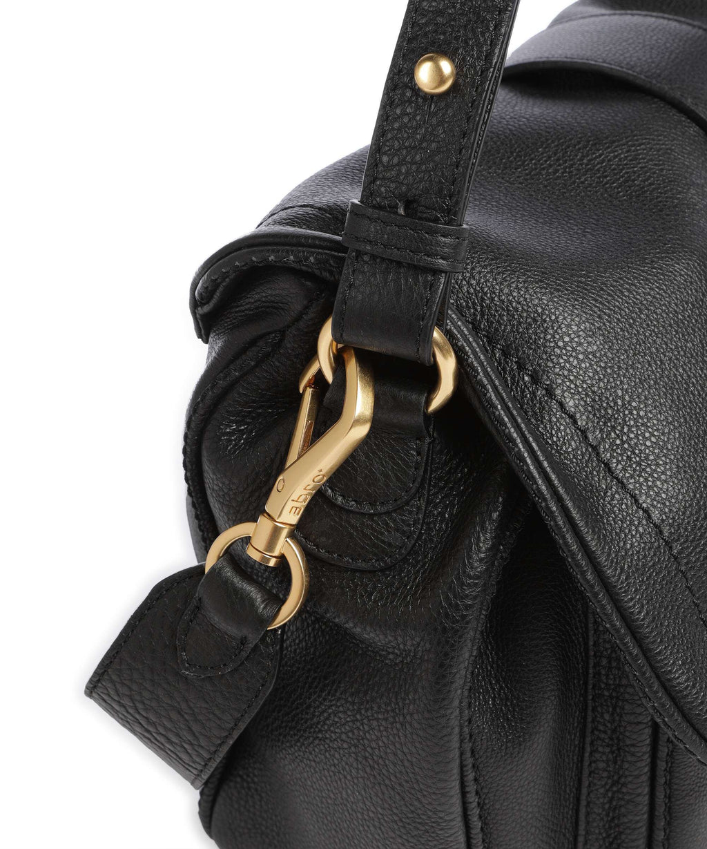 Abro Dalia Star Saddle Hobo bag black/gold