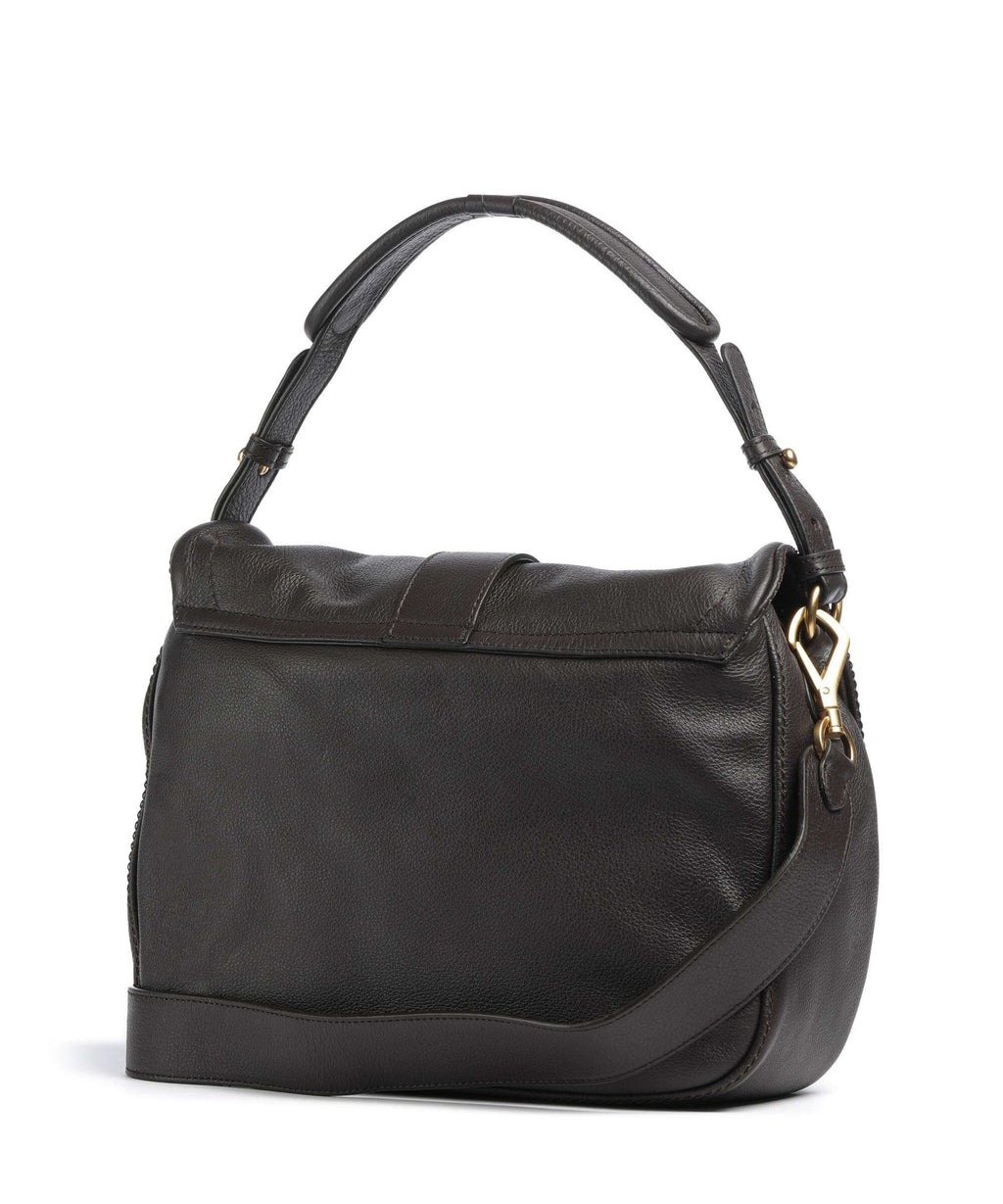 Abro Dalia Star Saddle Hobo bag dark brown