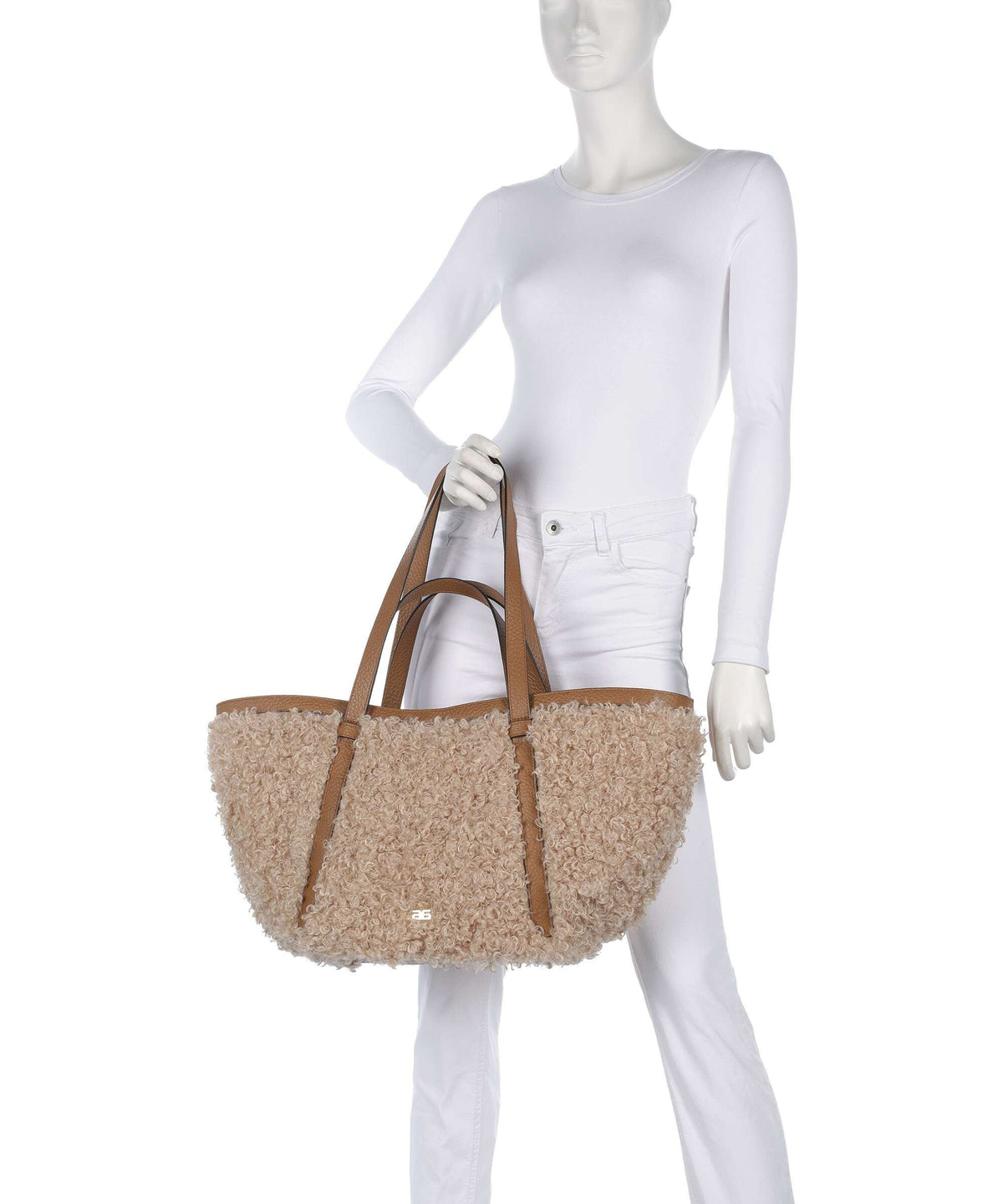 Abro Latxa Cosmo Large Tote bag natural