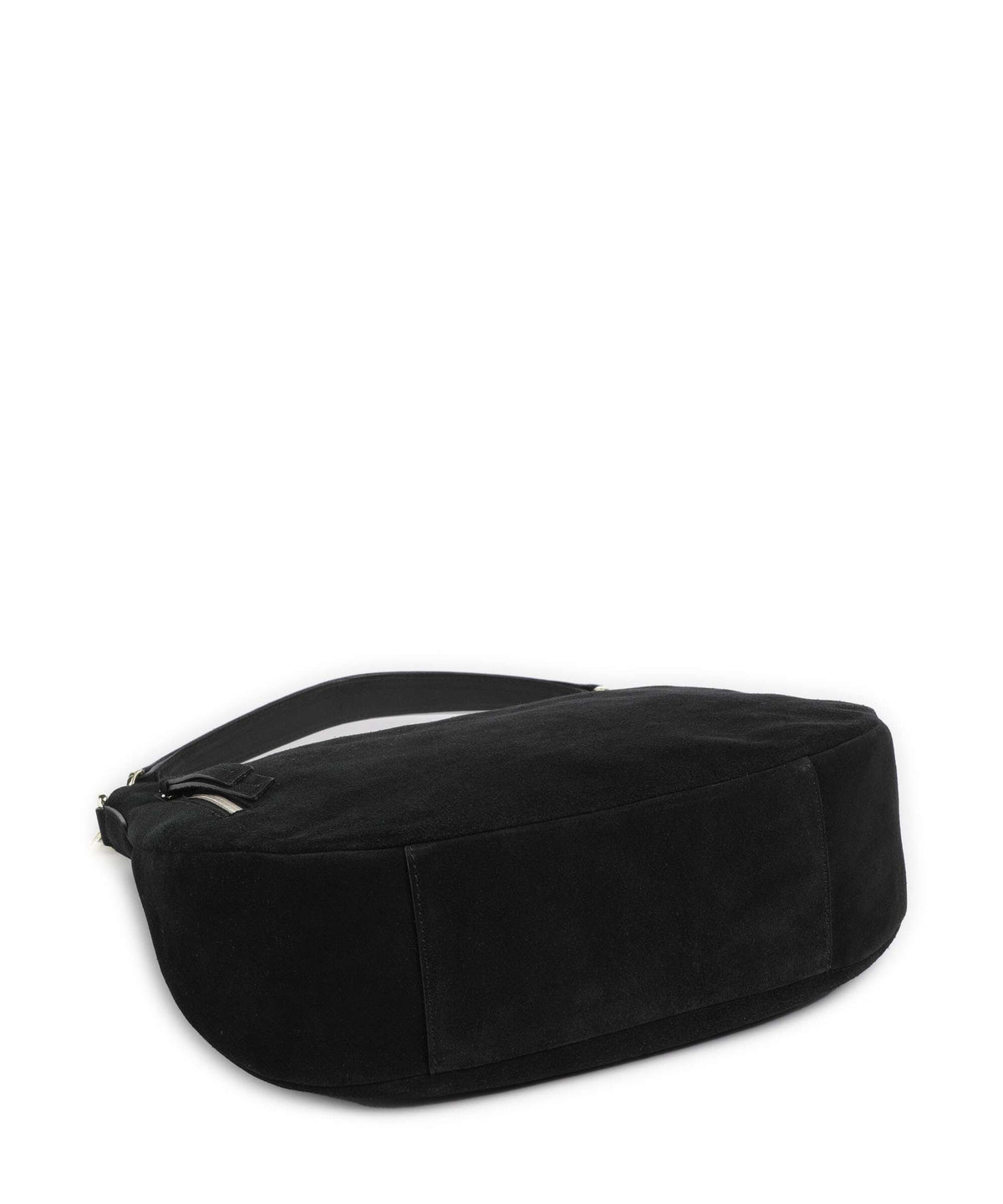 Abro Suede Juna Small Hobo bag black/gold