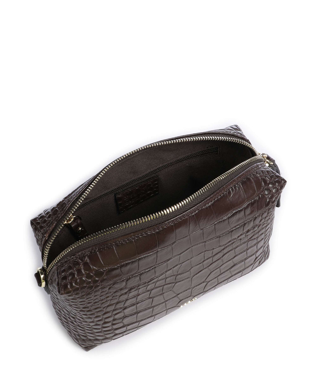 Abro Cocco Mondial Kaia Crossbody bag dark brown