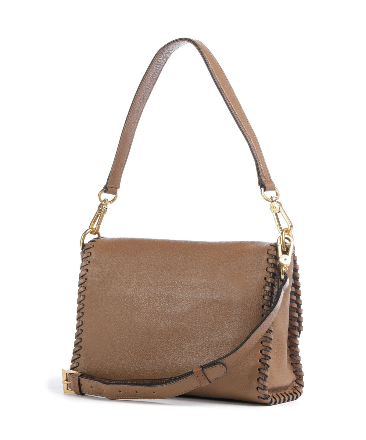 Abro Dalia Temi Stitch Shoulder bag caramel/cognac