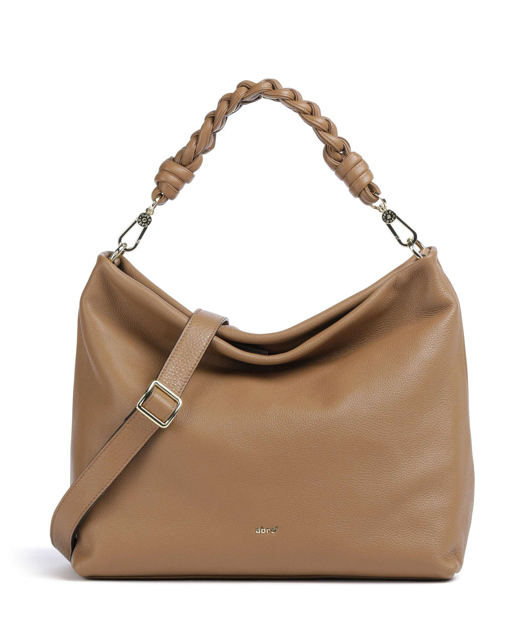 Abro Dalia Soley Hobo bag caramel/cognac