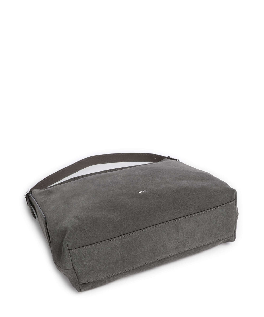 Abro Suede Carina Hobo bag grey