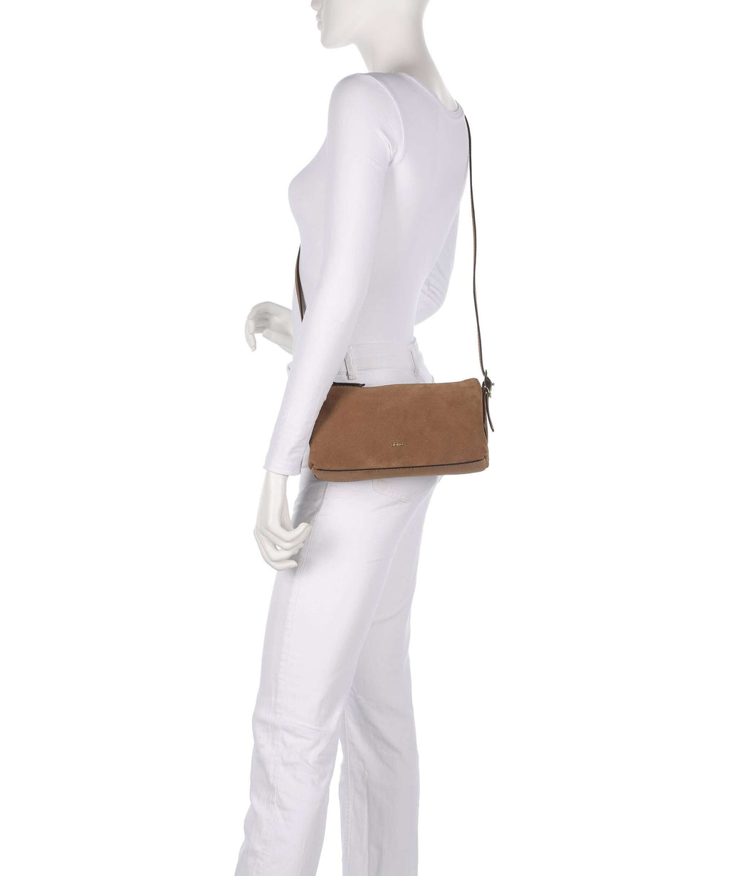Abro Suede Carina Shoulder bag camel