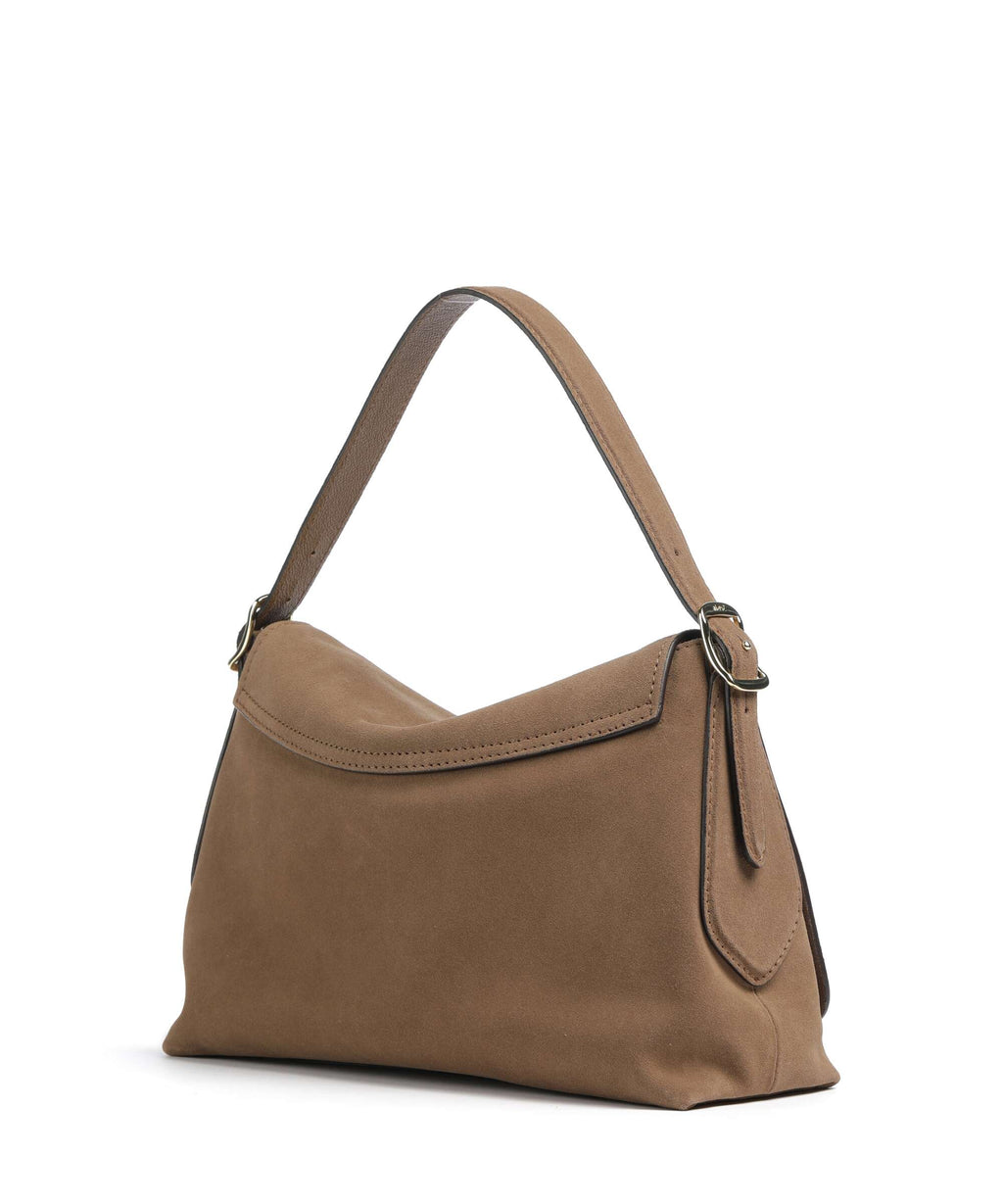 Abro Suede Carina Hobo bag camel