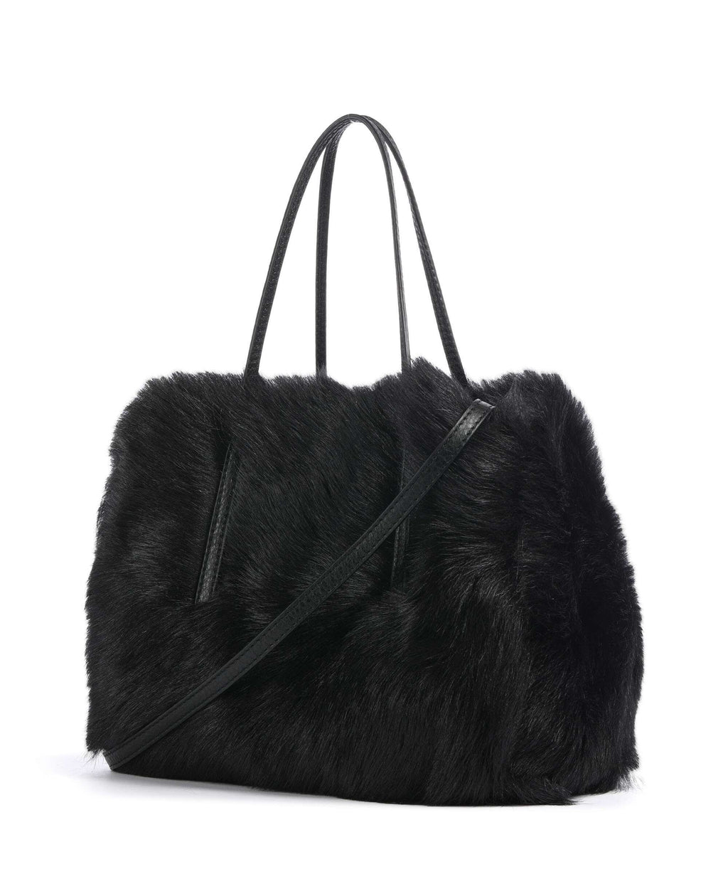 Abro Shearling Noelle Handbag black/nickel