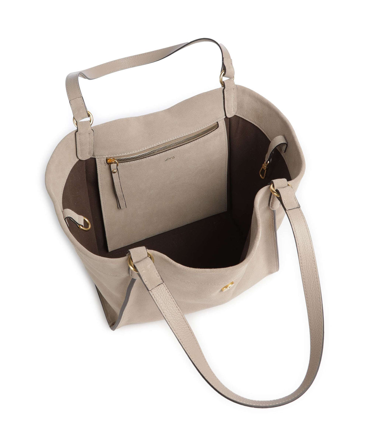 Abro Suede Temi Tote bag siena