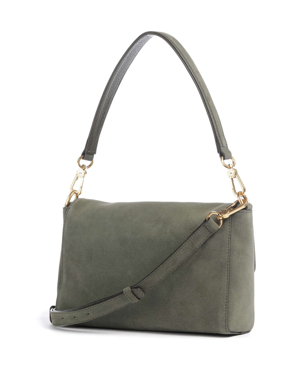 Abro Suede Temi Shoulder bag oliv