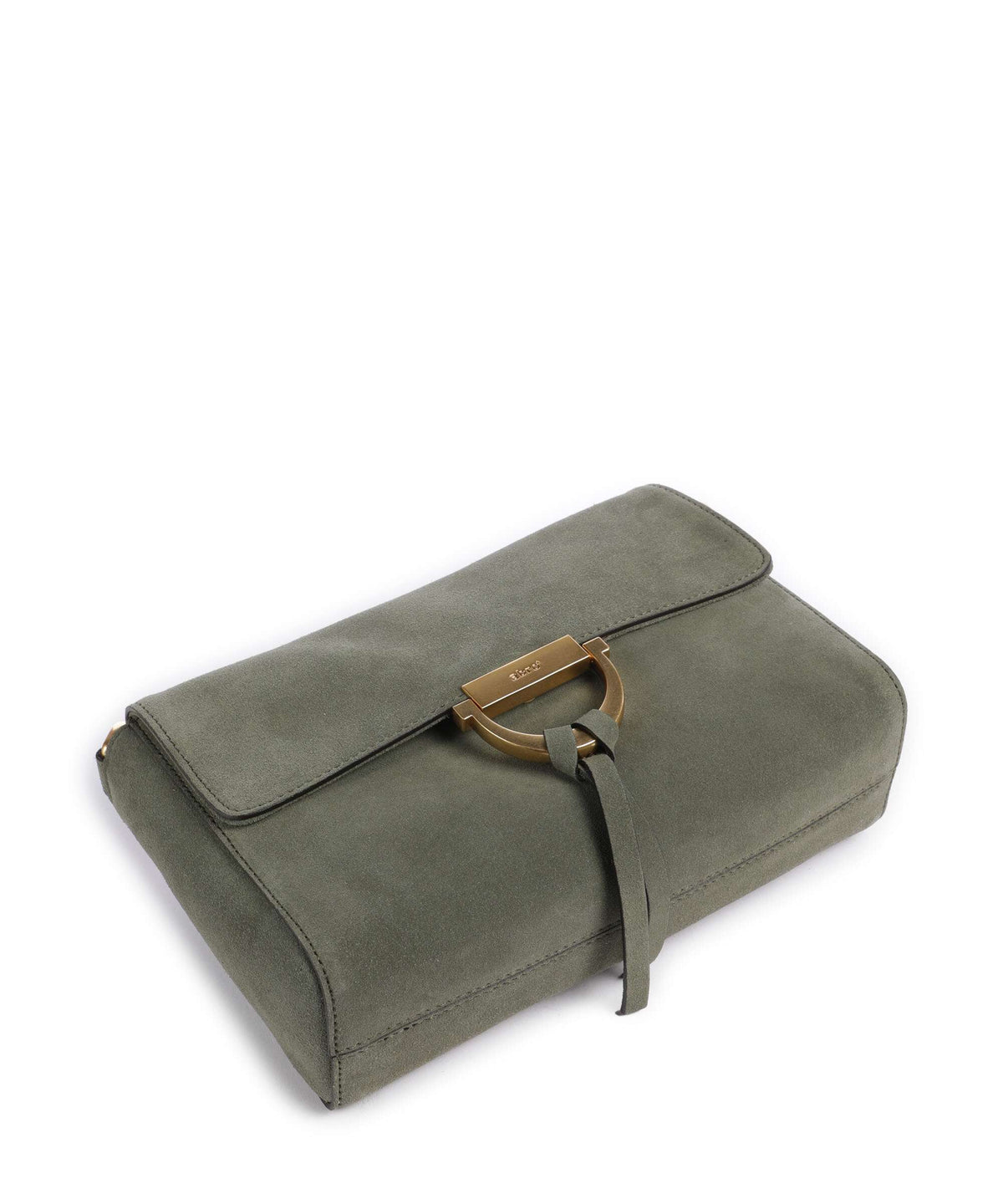 Abro Suede Temi Shoulder bag oliv