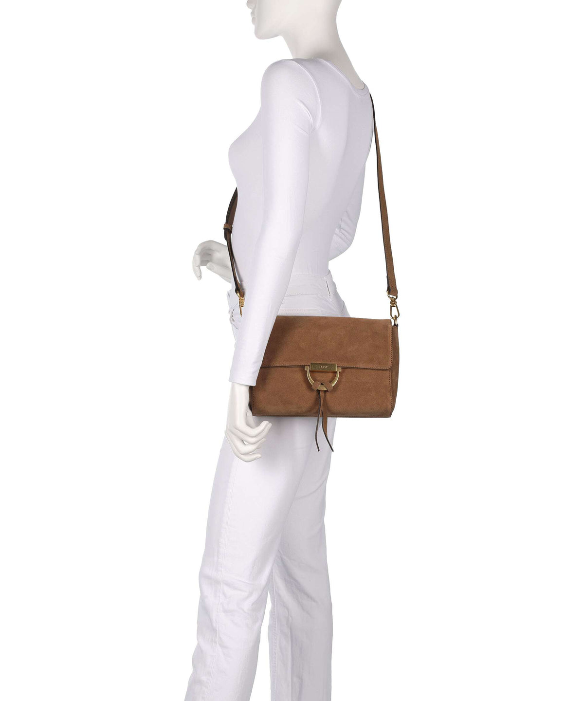 Abro Suede Temi Shoulder bag camel