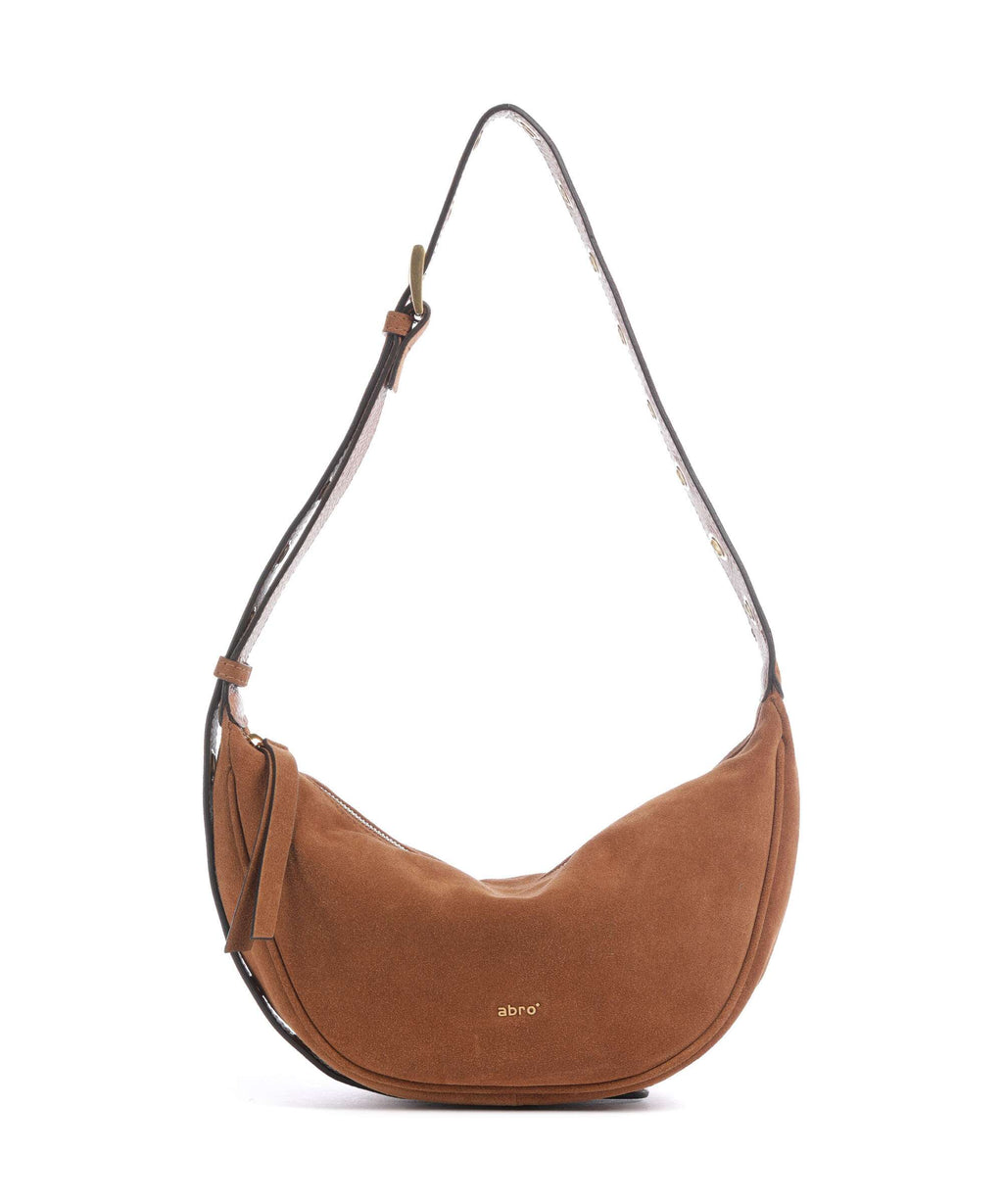 Abro Suede By My Side Small Shoulder bag cuoio