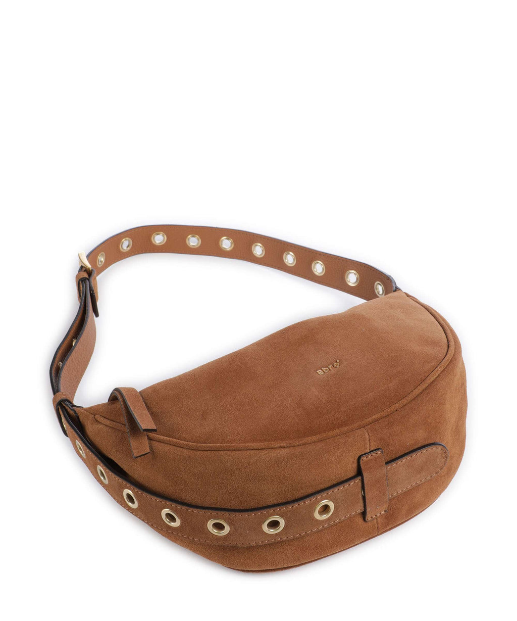 Abro Suede By My Side Small Shoulder bag cuoio