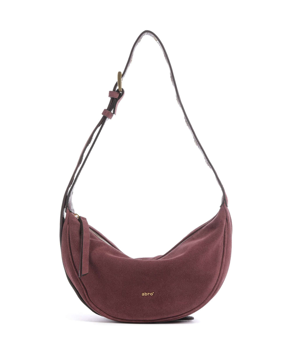 Abro Suede By My Side Small Shoulder bag bordeaux