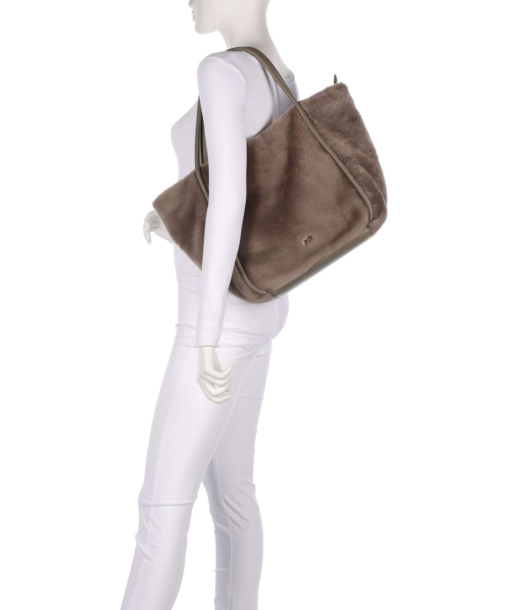 Abro Shearling Willow Tote bag tope