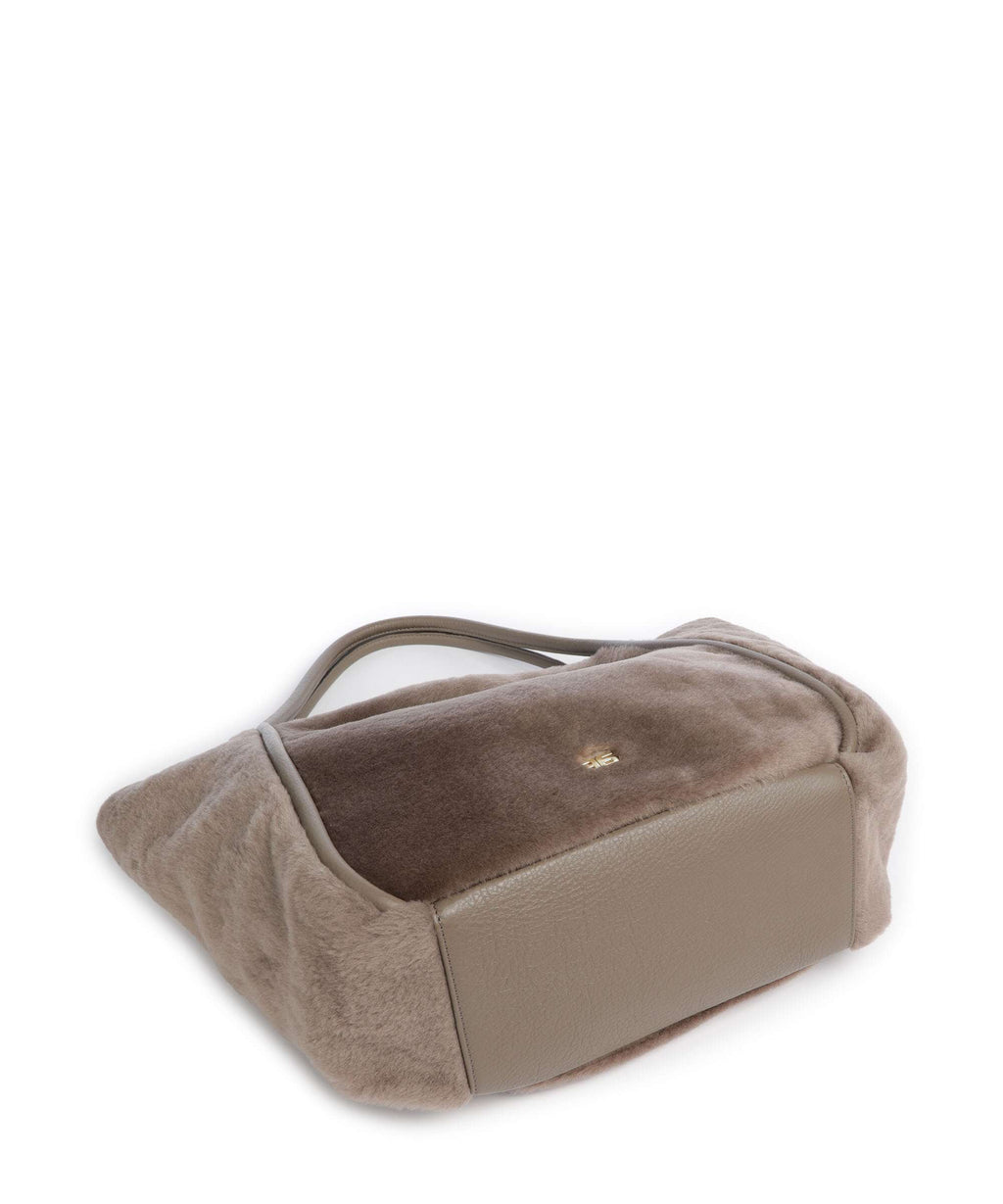 Abro Shearling Willow Tote bag tope