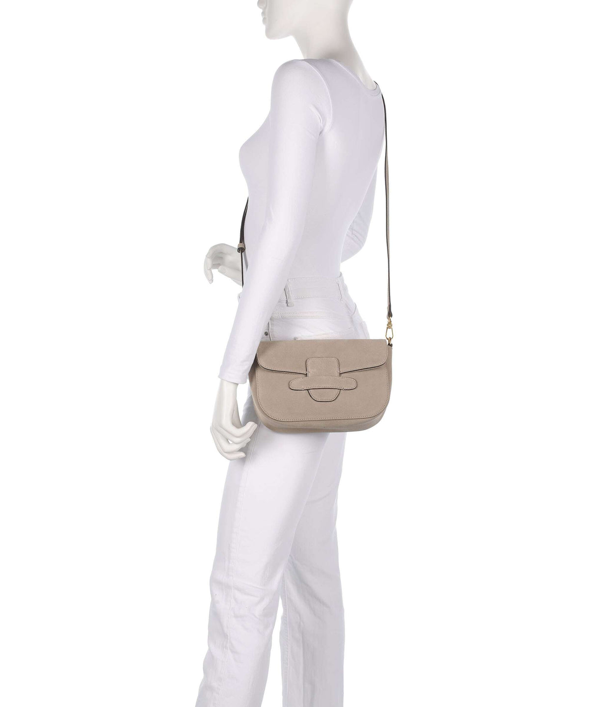Abro Suede Camilla Shoulder bag siena