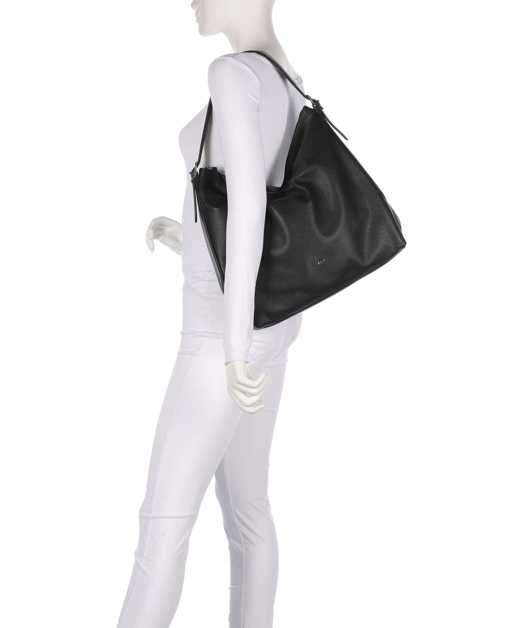 Abro Agave Carina Hobo bag black/silver