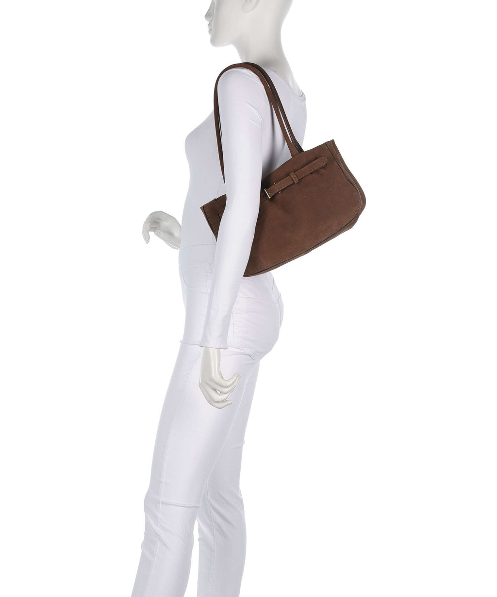 Abro Suede Jill Shoulder bag wood