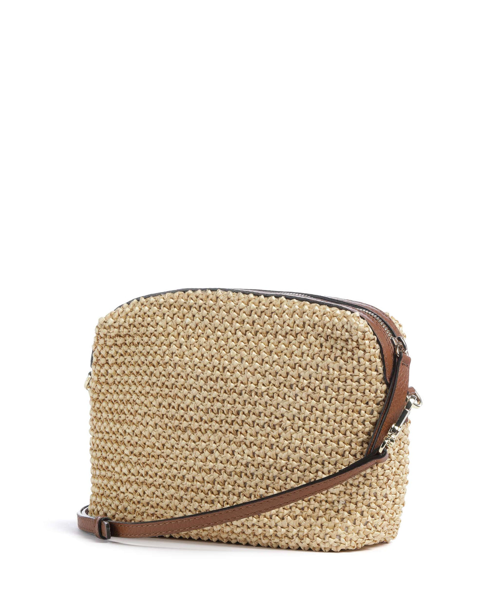 Abro Maglia Raffia Kaia Crossbody bag natural/nut