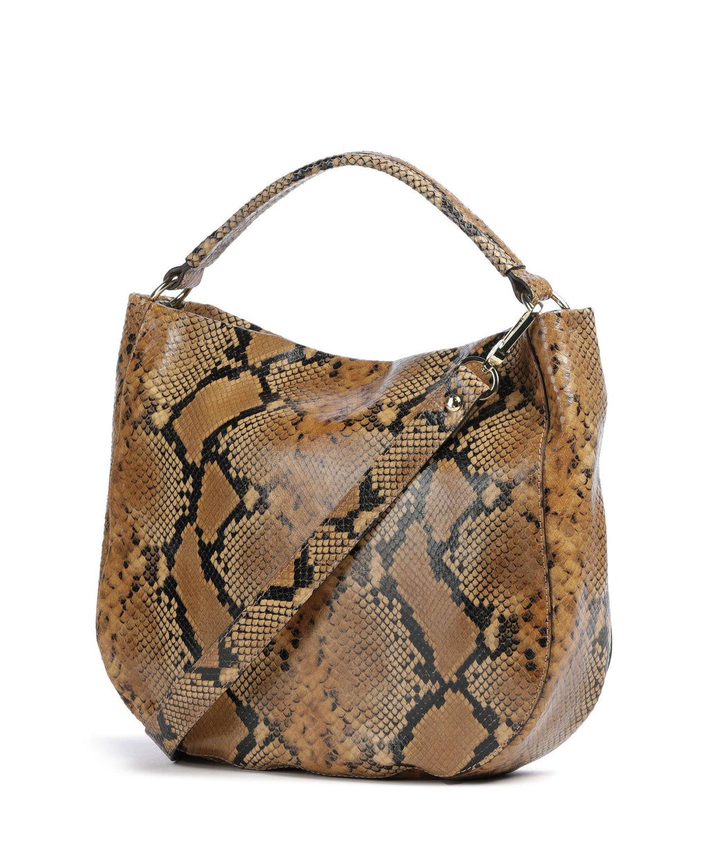 Abro Pitone Mia Hobo bag cuoio