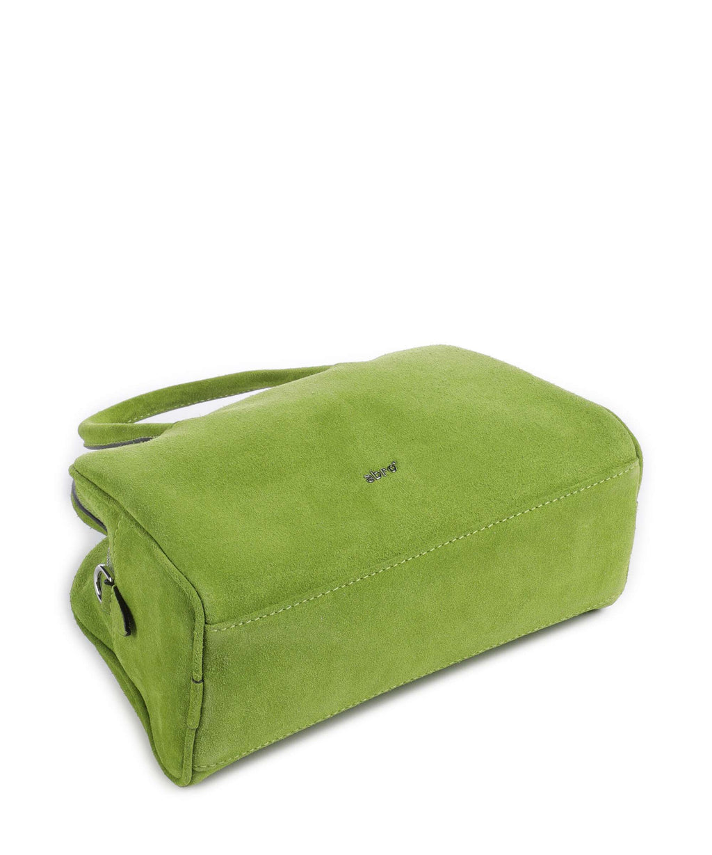 Abro Suede Amara Handbag lime