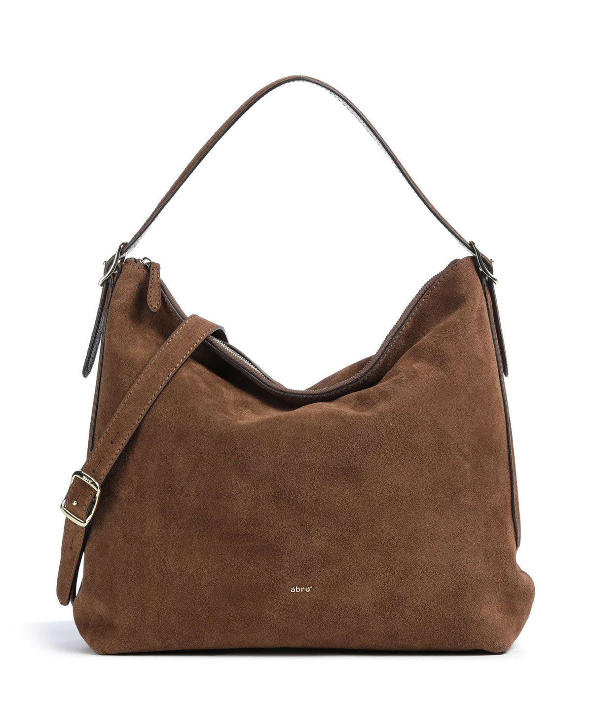 Abro Suede Carina Hobo bag wood