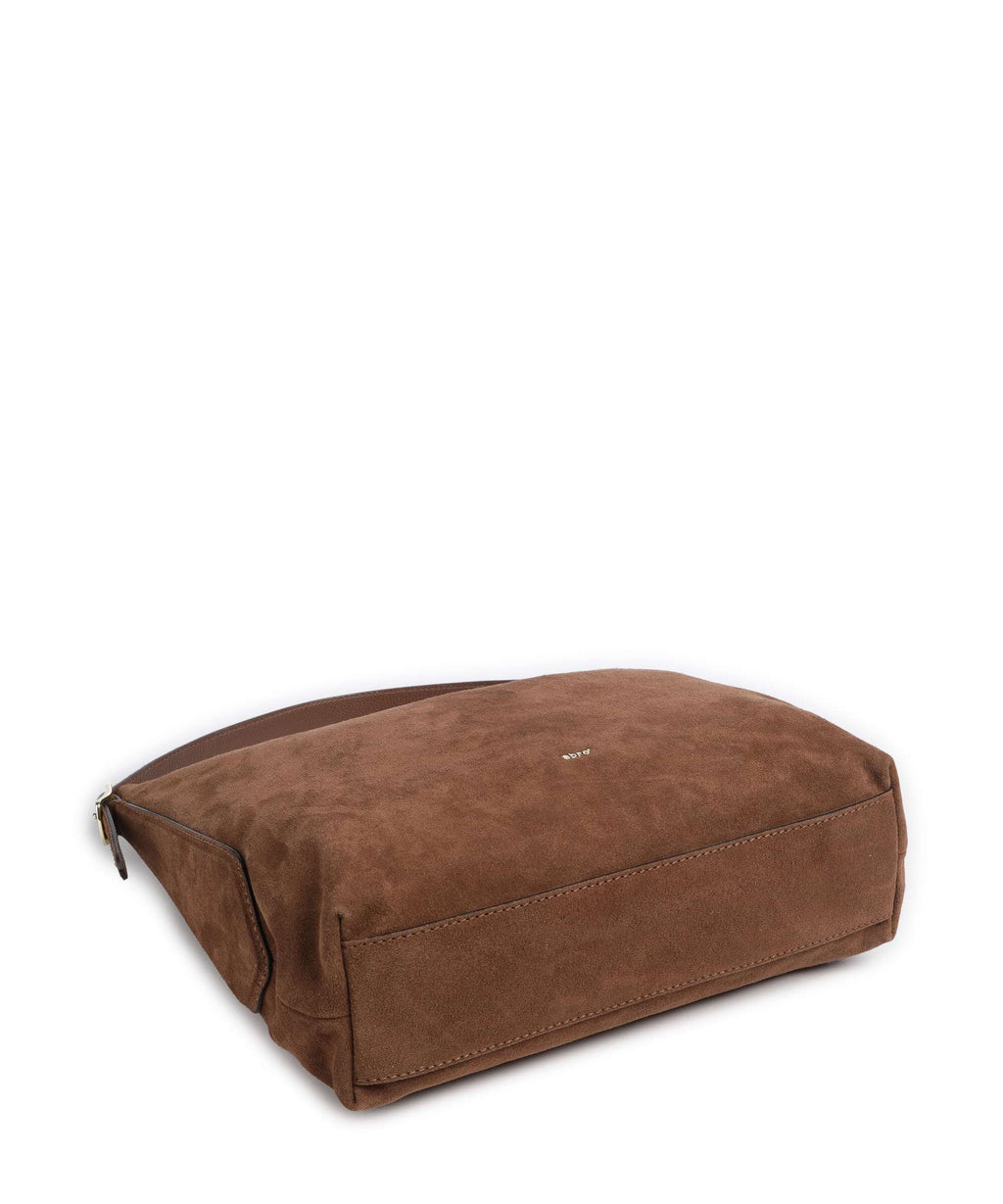 Abro Suede Carina Hobo bag wood