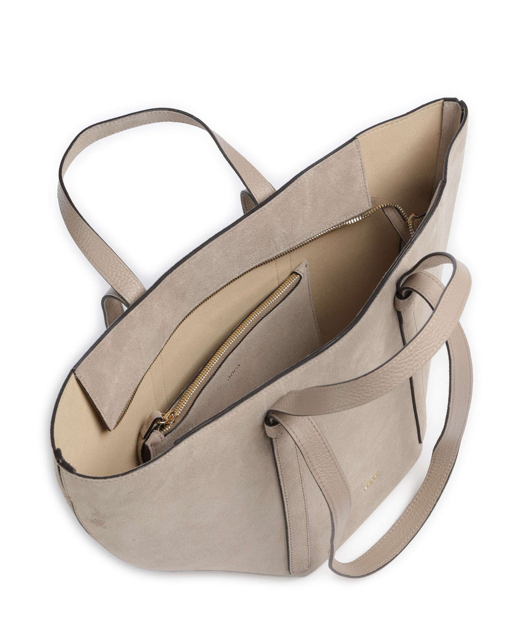Abro Suede Cosmo Medium Tote bag siena