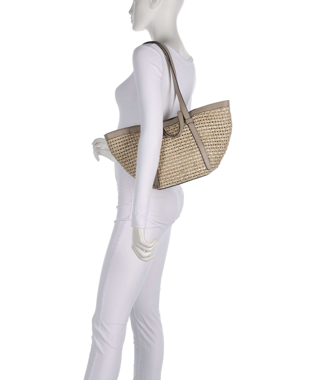 Abro Raffia Cordino Cosmo Medium Tote bag siena