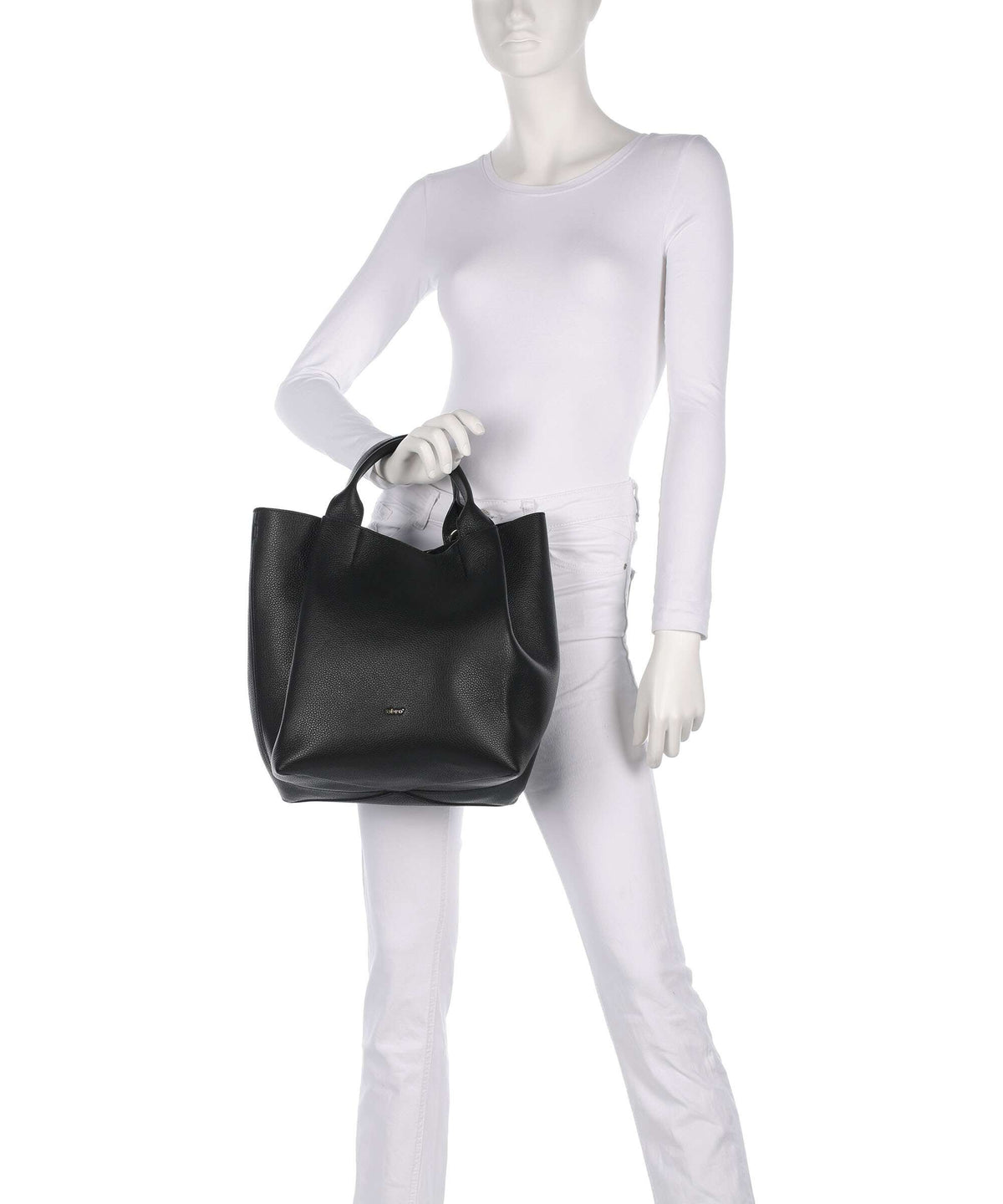 Abro Agave Essential Medium Handbag black/gold