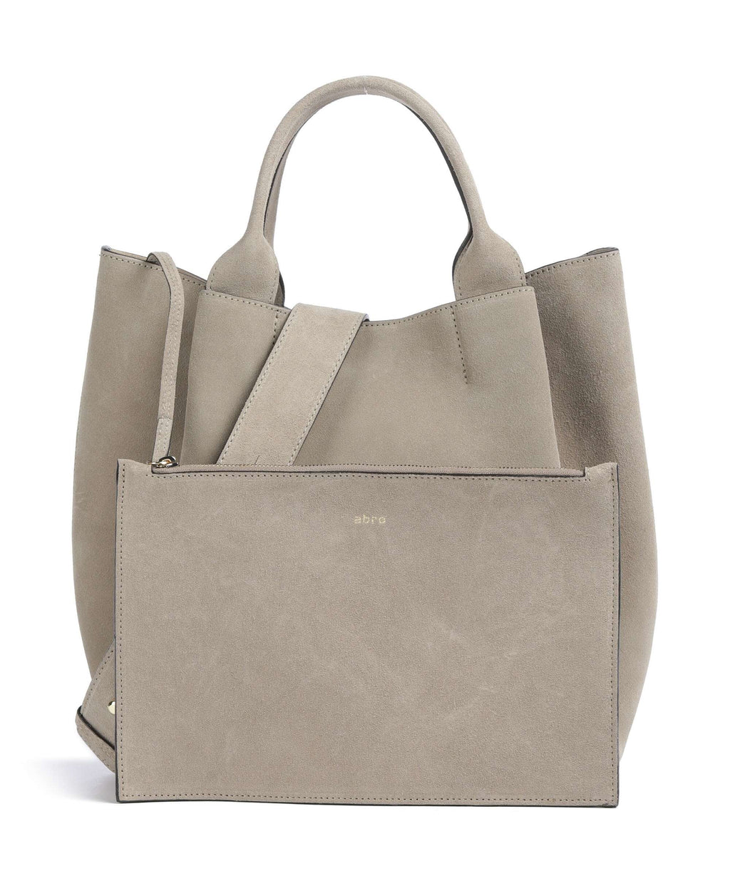 Abro Suede Essential Medium Handbag siena