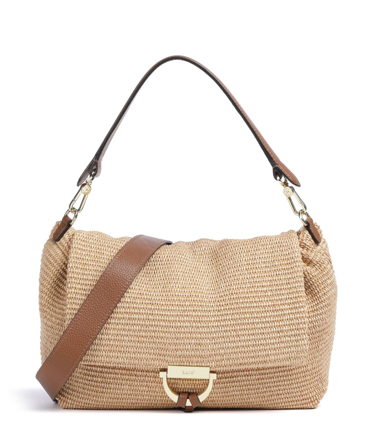 Abro Raffia Classica Temi Large Shoulder bag natural