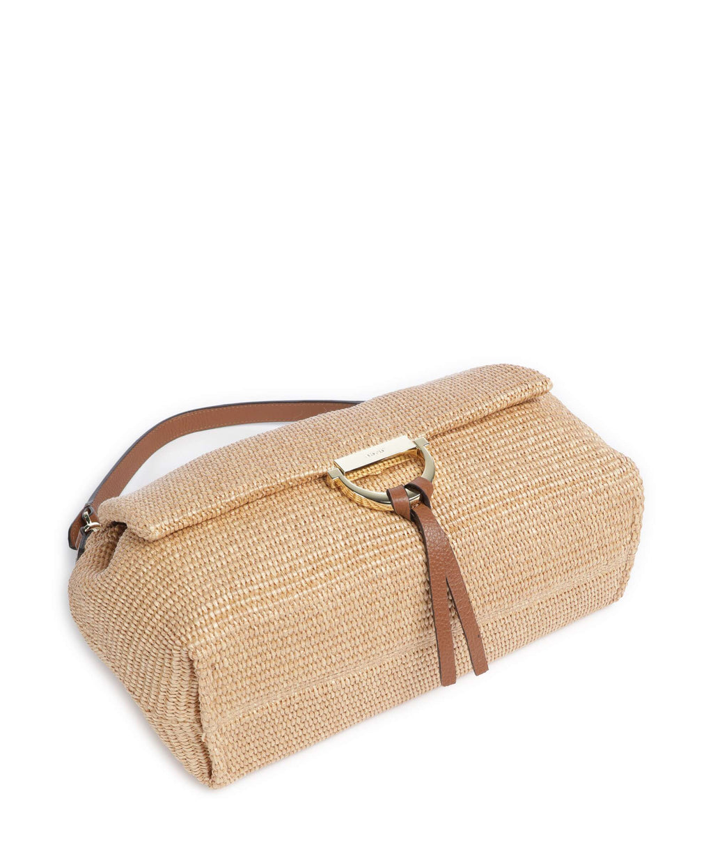 Abro Raffia Classica Temi Large Shoulder bag natural