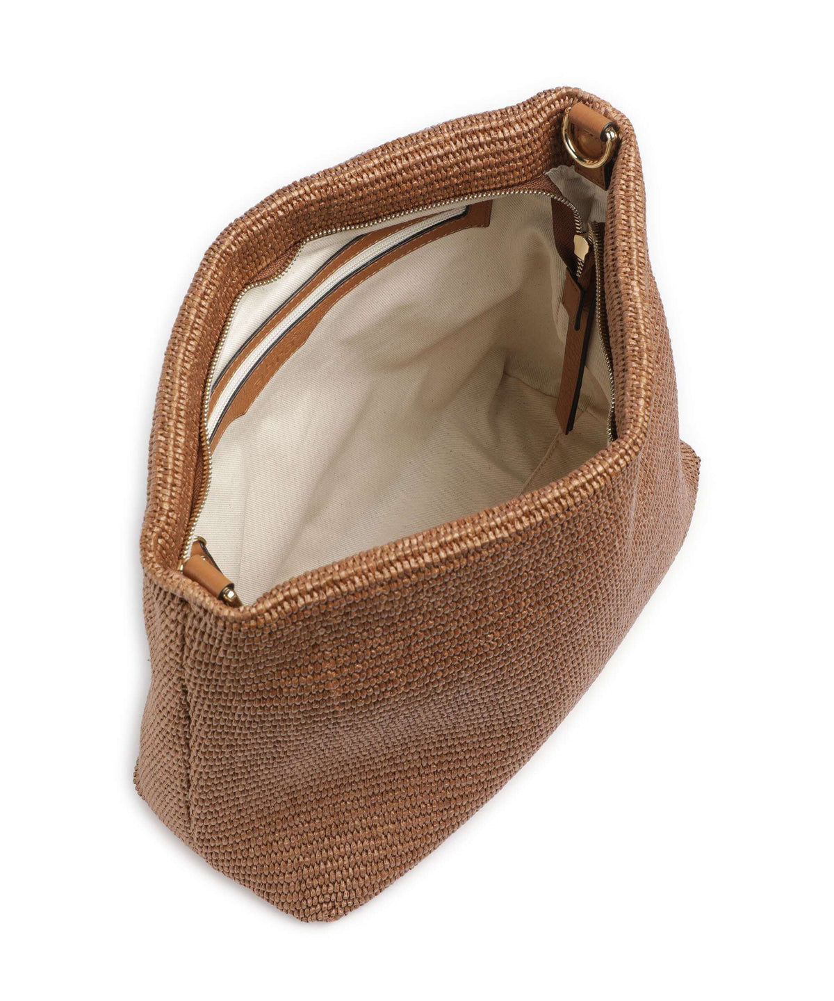 Abro Raffia Kaia Hobo bag caramel/cognac