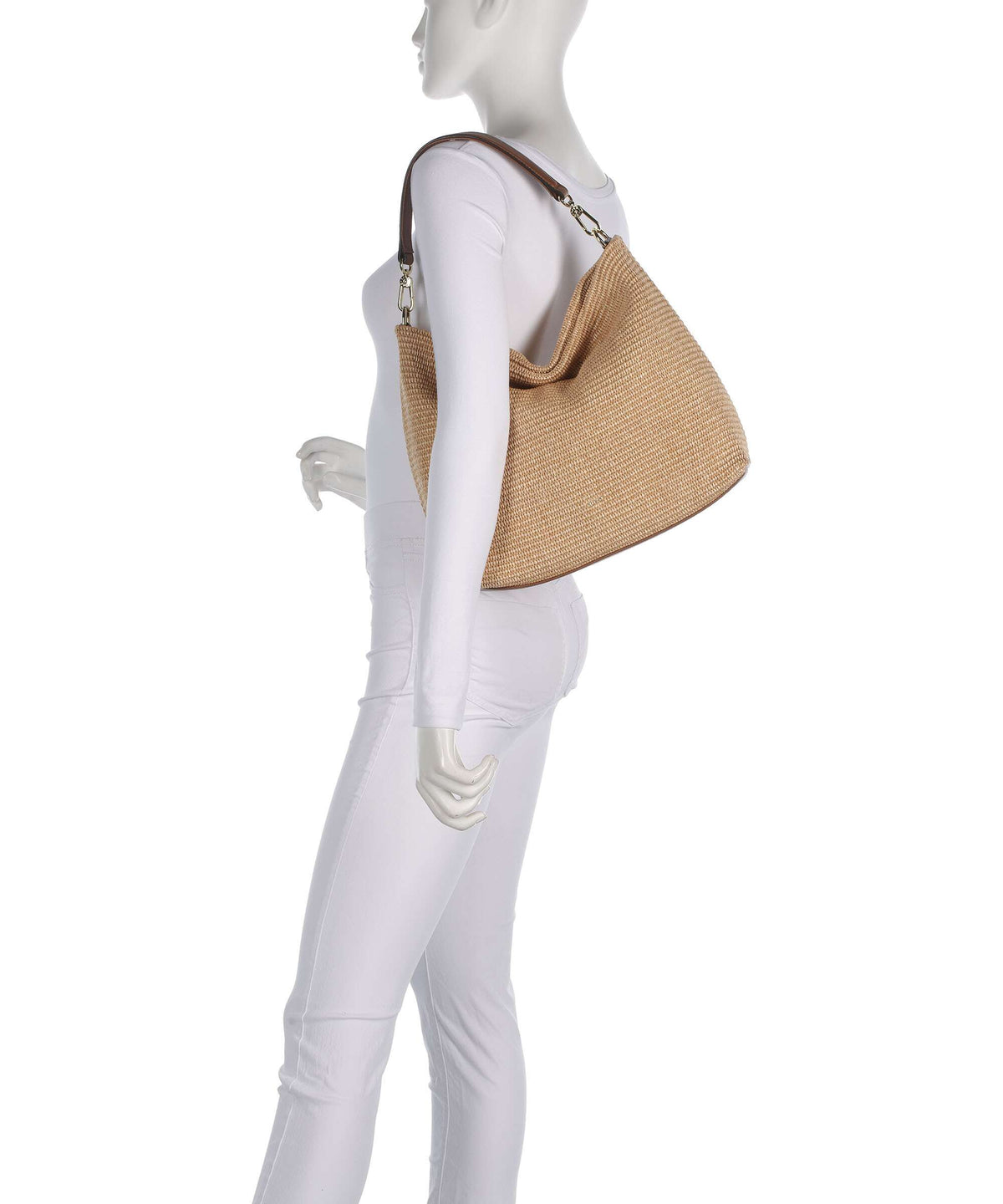 Abro Raffia Kaia Hobo bag natural