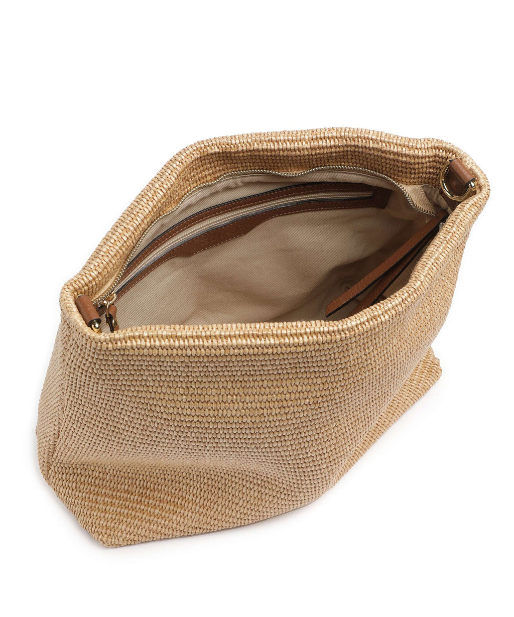 Abro Raffia Kaia Hobo bag natural