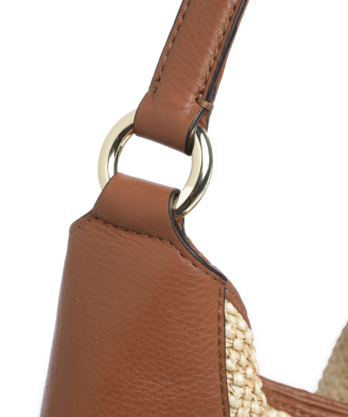 Abro Maglia Raffia Open Air Hobo bag natural/nut