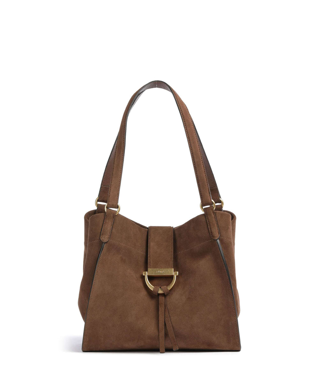 Abro Suede Temi Tote bag wood