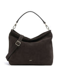 Abro Suede Kaia Hobo bag dark brown