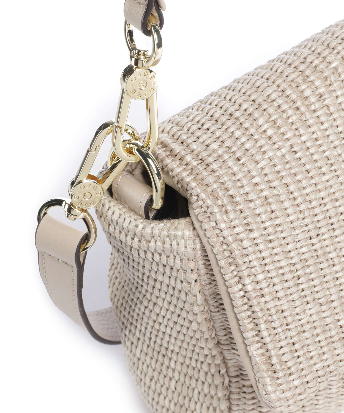 Abro Raffia Classica Temi Shoulder bag sahara