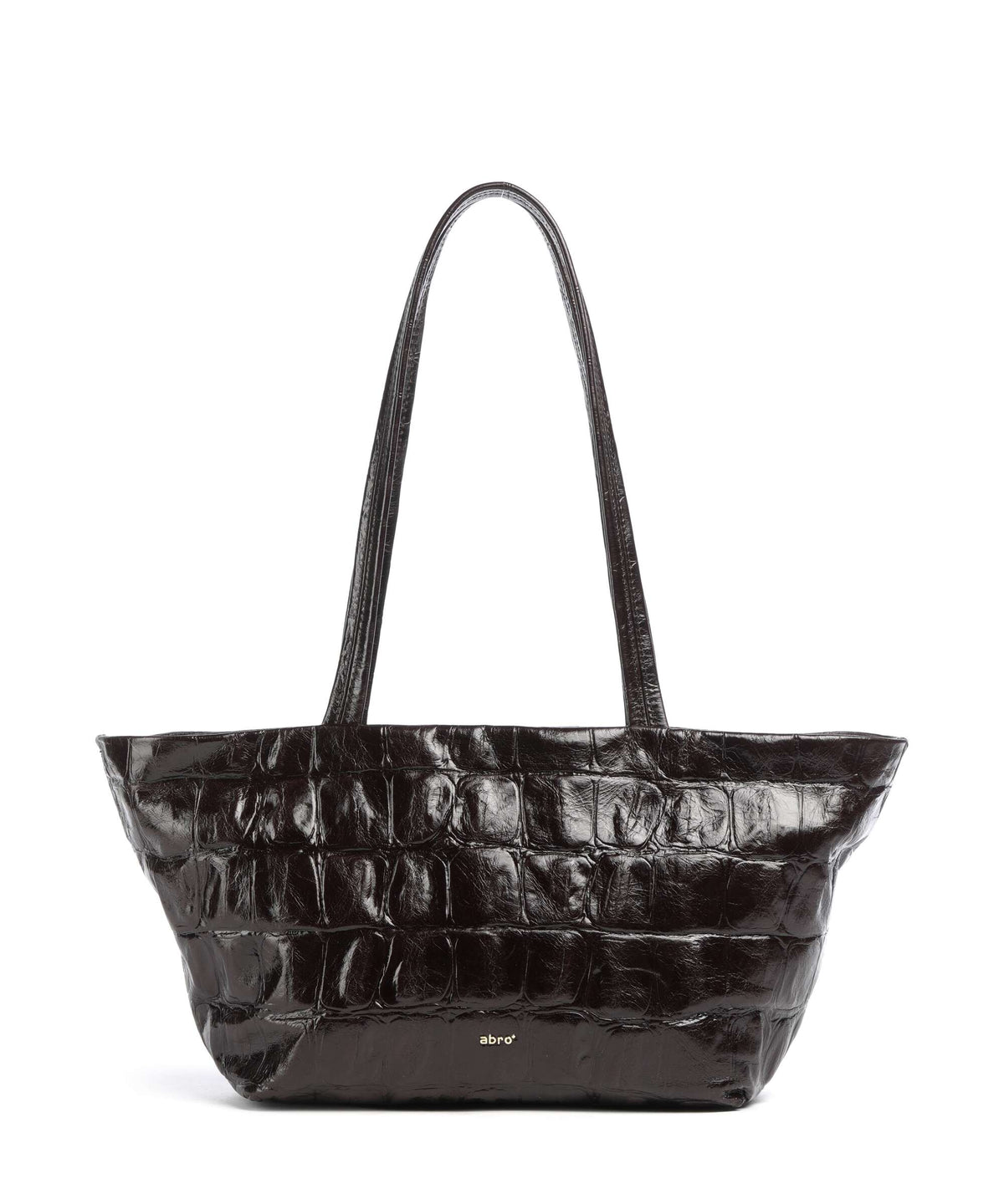 Abro Maxxi Cocco Alba Shoulder bag dark brown