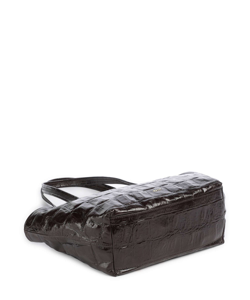 Abro Maxxi Cocco Alba Shoulder bag dark brown