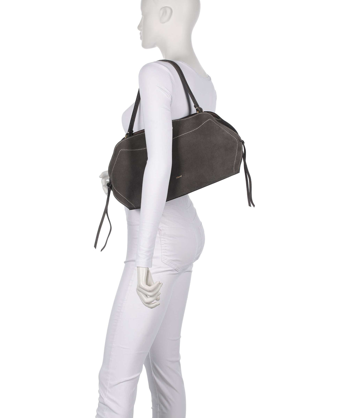 Abro Suede Necessity Small Shoulder bag grey