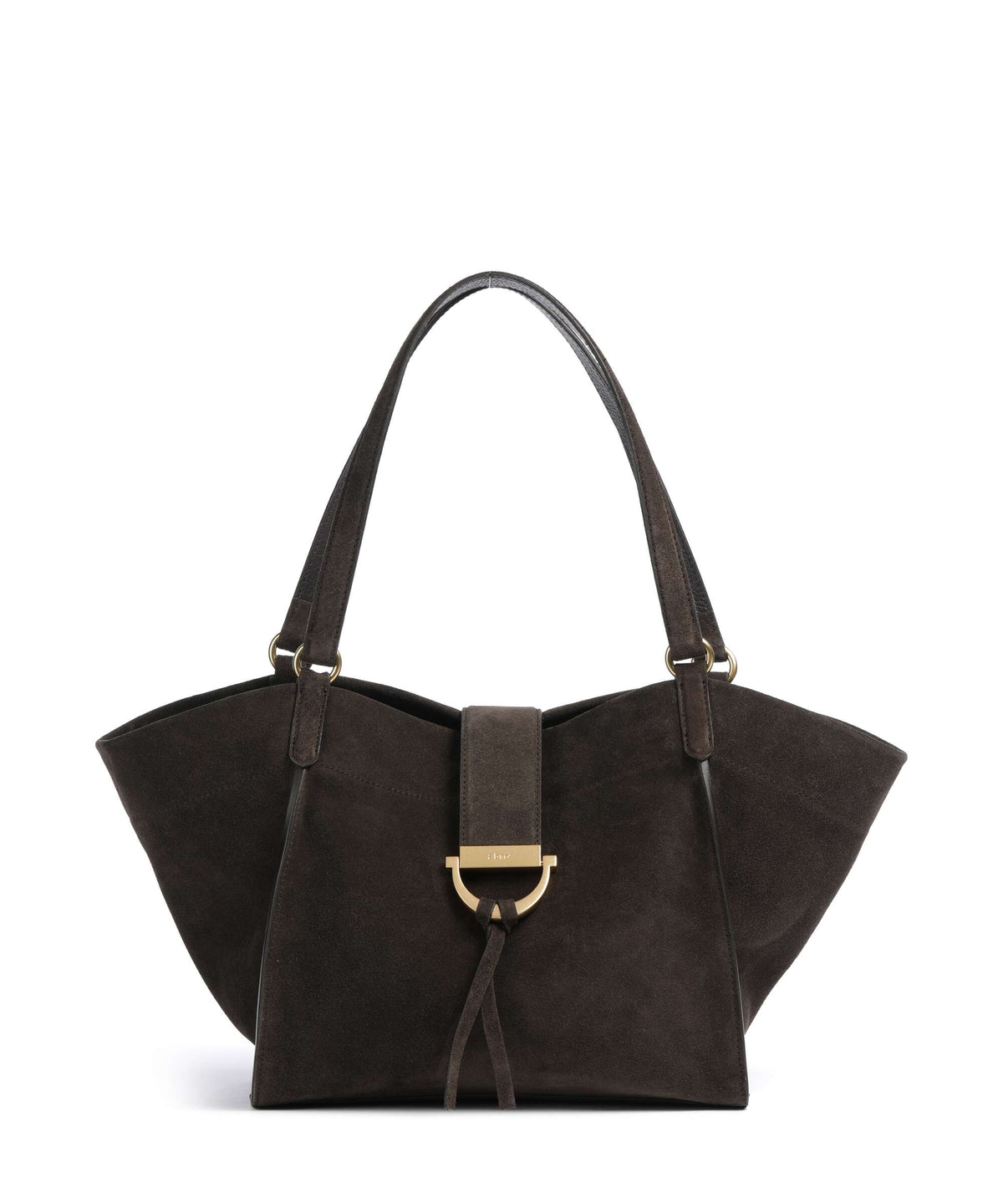 Abro Suede Temi Tote bag dark brown