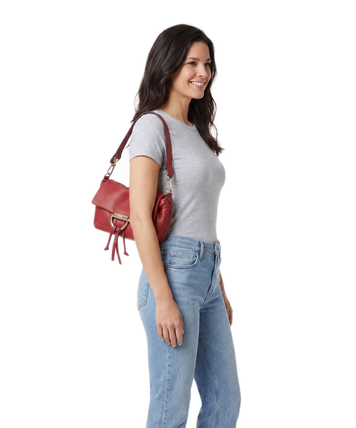 Abro Dalia Temi Small Shoulder bag ruby