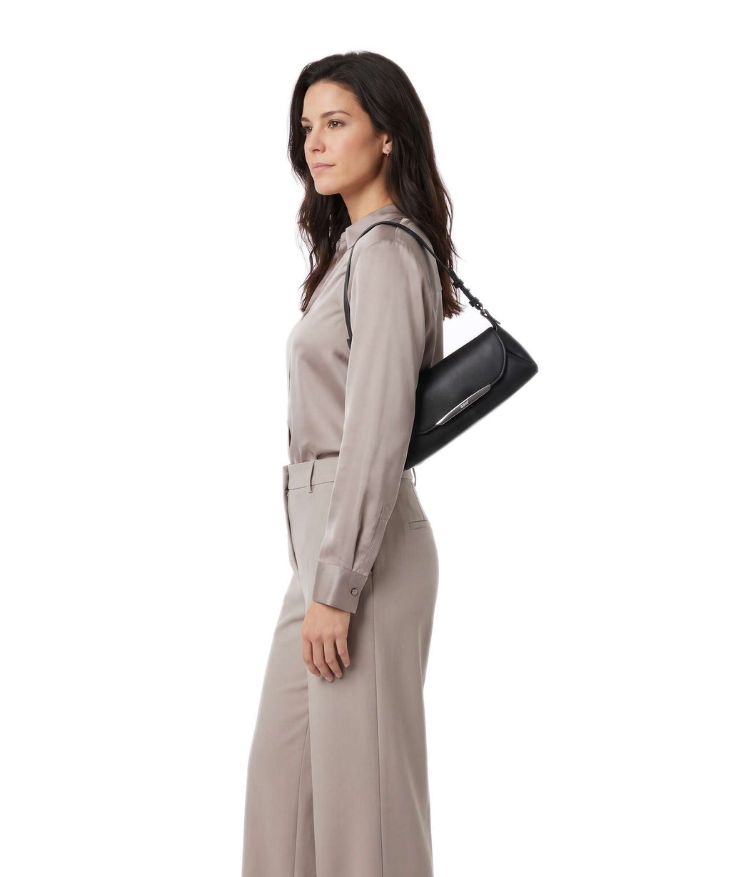 Abro Piuma Pisa Park Shoulder bag black/nickel
