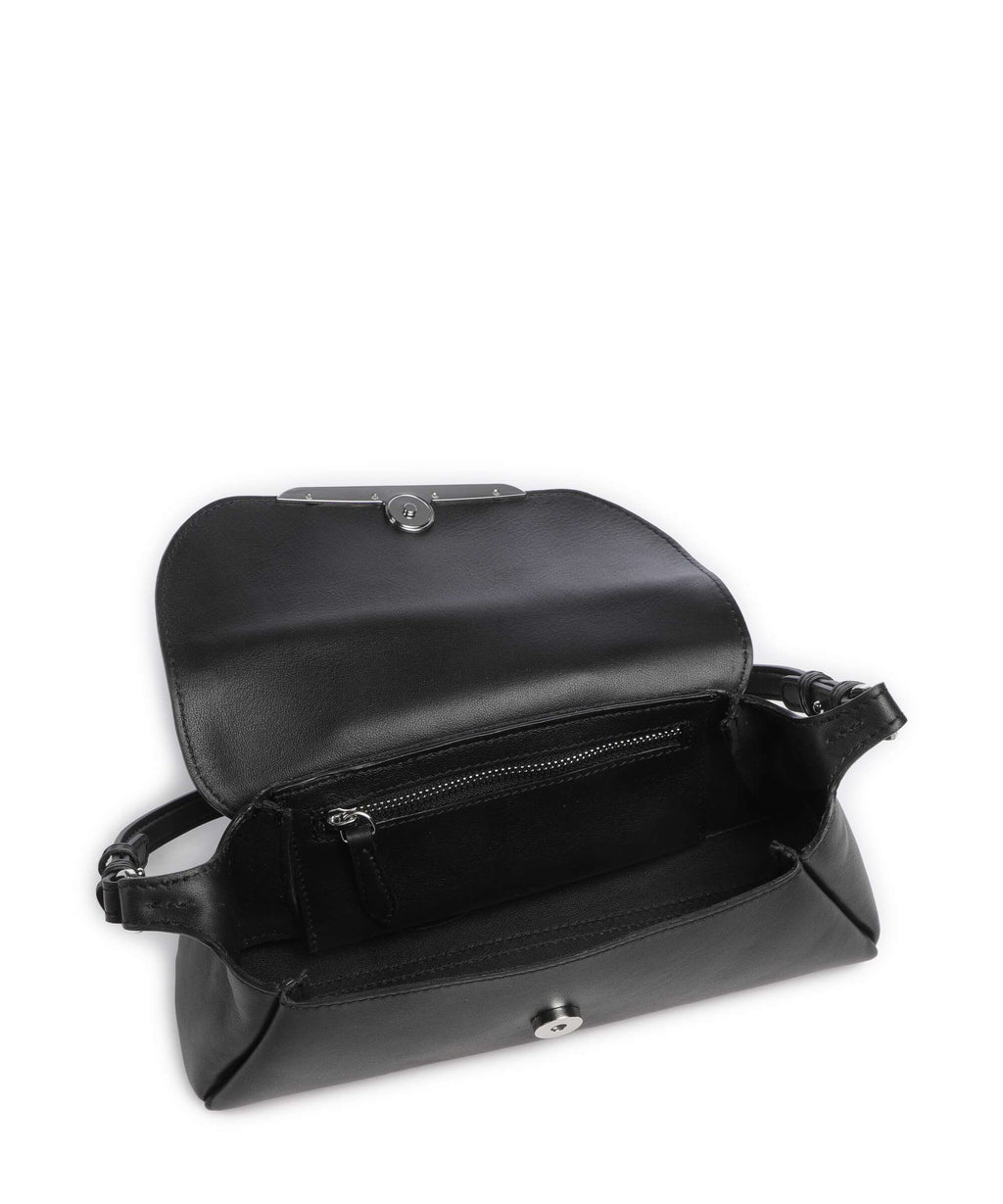 Abro Piuma Pisa Park Shoulder bag black/nickel