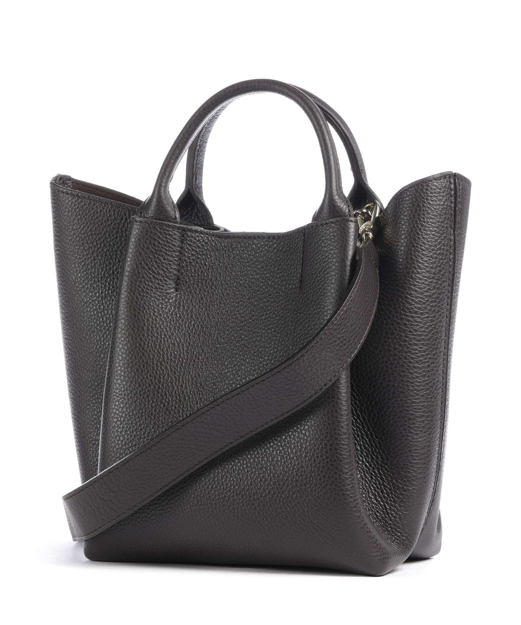 Abro Agave Essential Small Handbag dark brown