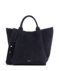 Abro Suede Essential Small Handbag navy